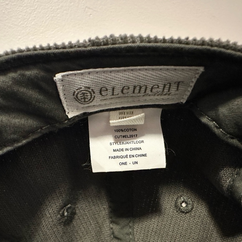 Elements Eden Gray Corduroy Dad Cap - Picture 9 of 9